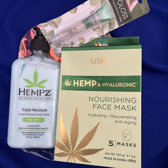 Hempz Skincare Azure Hemp Hyaluronic Face Mask 5packhempz Triple
